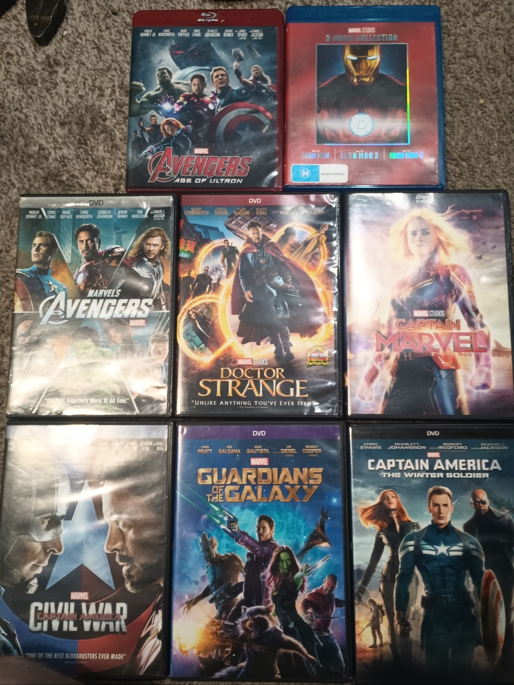 Marvel Movie Lot - DVD + Blu-Ray
